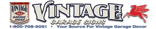 Vintage Garage Signs - Enamel Automotive Signs, hot rod & racing memorabilia, neon automotive signs, hot rod clocks, racing apparel and more.